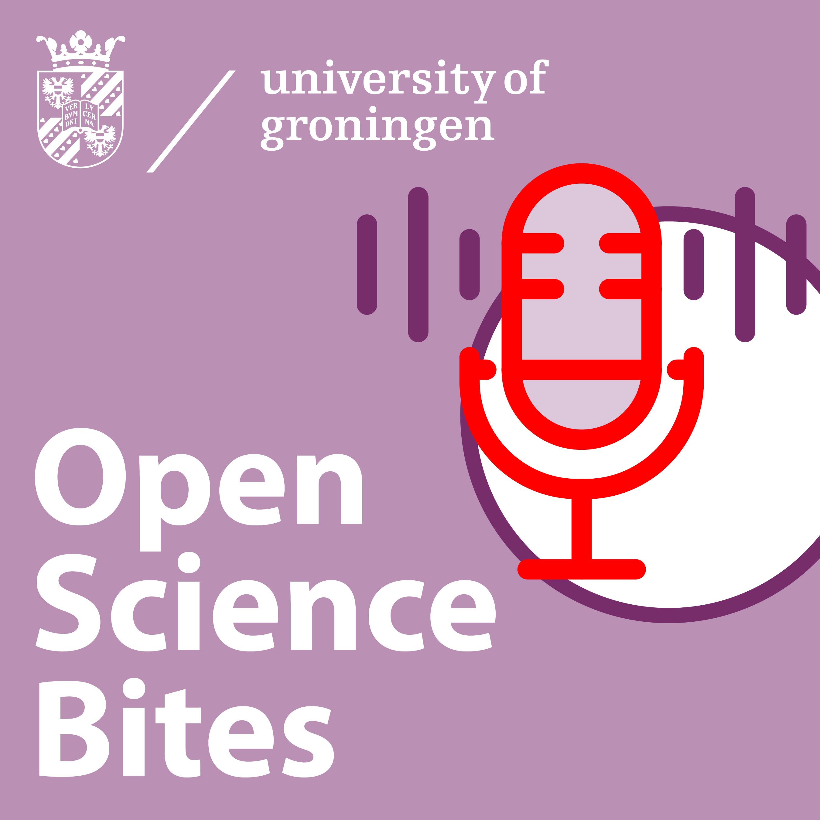 microphone + text "Open Science Bites" 